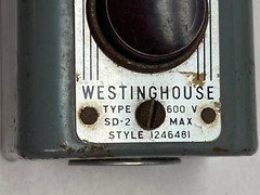 Westinghouse,Type SD-2 Style 1246481,Momentary Control Station 600V
