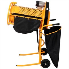 360W Foldable Electric Rotary Soil Sieve Machine Steel Screen Aperture 11MM