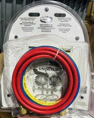 Brand New Sealed Uniweld QAL5SM Refrigerant 2-Valve 5-Foot Hoses Brass Manifold
