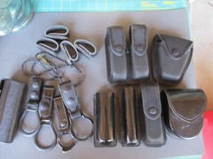 SAFARILAND & Other Police Officer Belt Gear Cuff Cases Mag Pouches Belt Keepers