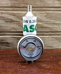 GASCO Gas Cylinder Flow 0.25 SLPM Gas Regulator Gauge 0-1500 PSI Healthcare