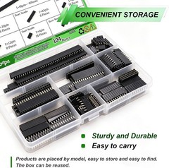 Comprehensive 104 PCS Connector Kit with 2.54mm Spacing – Ideal for PCB Assembly