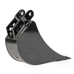 Titan Attachments 12″ Front Hoe & Backhoe Bucket, Carbon Steel Teeth
