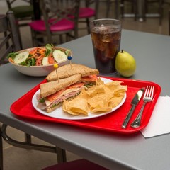 Carlisle FoodService Products Café Standard 13.9″ x 10.8″ x 0.8″, Red