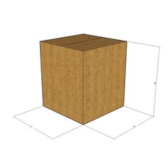 10 7x7x8 Kraft Brown Corrugated Shipping Boxes 32 ECT Single-Wall New