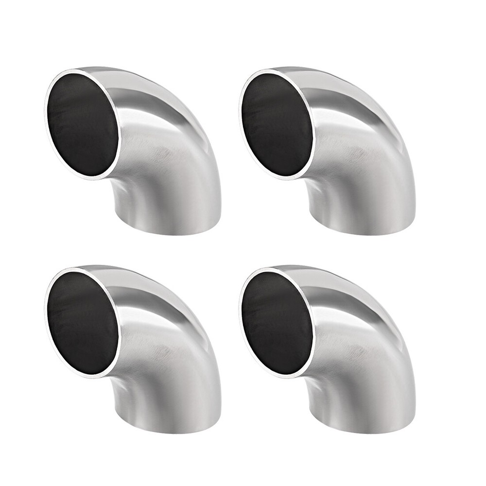 4pcs Stainless Steel 304 Pipe Fitting 90 Degree Elbow Butt-Weld 1-1/2″OD 1.5mm T