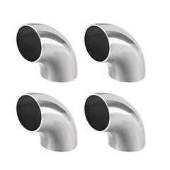 4pcs Stainless Steel 304 Pipe Fitting 90 Degree Elbow Butt-Weld 1-1/2″OD 1.5mm T