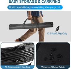 8×10 ft Banner Stand Heavy-Duty Backdrop Stand Telescopic Adjustable Repeat Step