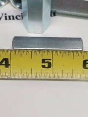 1/2-20 ×1-3/4″ Heavy Hex Coupling Nut 1-3/4″ long x 11/16″ (5 pack) Zinc.
