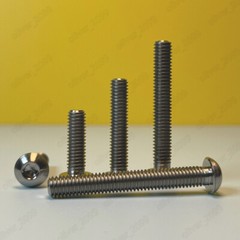 Titanium GR5 ISO7380 Hex Socket Bolts Button Head Screws M2 M2.5 M3 M4 M5 M6 M8