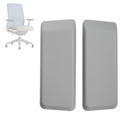 New Arm Pads Caps Replacement For Haworth Very Office Home Chair Black/Grey 1set