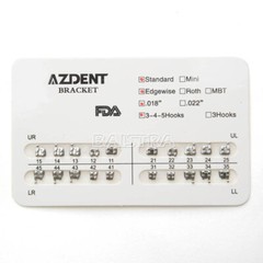 10 Packs Dental Orthodontic Standard/ Min Brackets Roth/MBT/Edgewise With Hooks