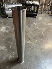 USED – 6″ x 48″ Sanitary Extract Tri-Clamp Spool / Column Stainless Steel 304