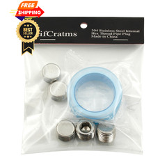 LifCratms 3/8″ NPT Male Plug, 304 Stainless Steel 3/8” NPT, 304