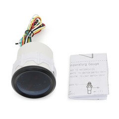 2“52mm Smoke Lens Auto Tachometer White LED 0-8000 RPM Meter Car Gauge 1-8 Cylin