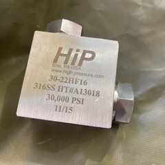HiP 30-22HF16 Elbow High Pressure Fitting 30,000 PSI