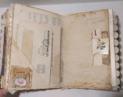 Junk Journal Antique Vtg. Ephemera Handmade Book Lg 9.5″x6.5″ Mother’s Day Gift