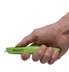LOT OF 5 WESTCOTT ‎17519 GREEN SAFETY KNIFE BOX CUTTER CERAMIC BLADE *FAST SHIP*