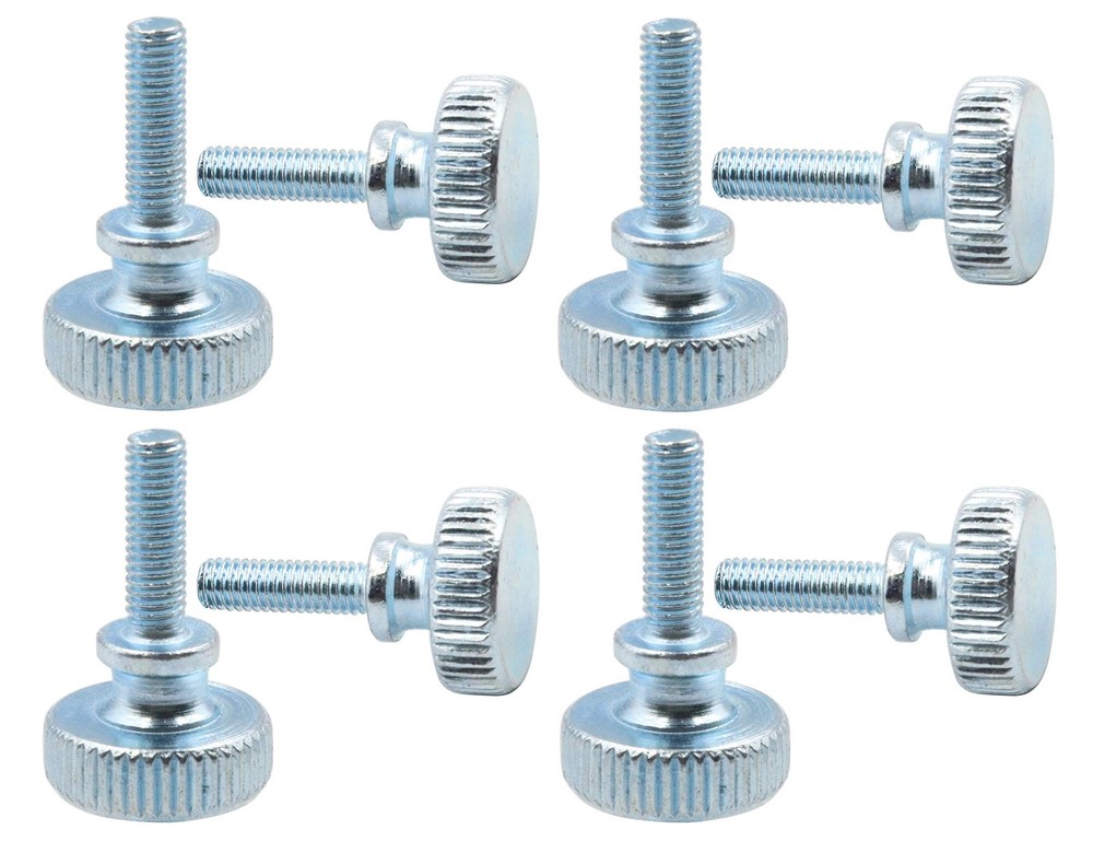 30pcs Knurled Thumb Screws M3 X 10mm Flat Knurled Head Fully Threaded Carbon Ste