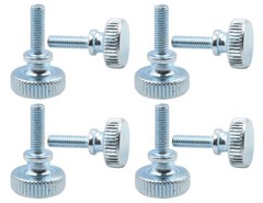30pcs Knurled Thumb Screws M3 X 10mm Flat Knurled Head Fully Threaded Carbon Ste