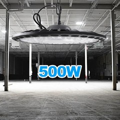 10 Pack 500W UFO LED High Bay Light Shop Industrial Commercial Factory Warehouse