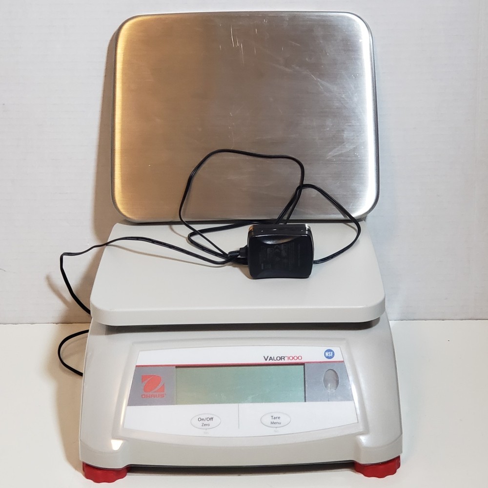 Ohaus Valor 1000 Model V12P10T with Power Supply Adapter Max 10 kg/20 lb Tested