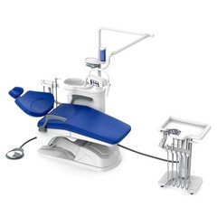 Dental Unit Chair Computer Control PU Leather DC Motor +Doctor Stool TJ2688-A1