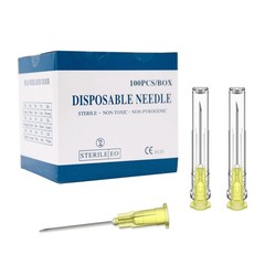 25 Gauge 1 Inch Luer Lock Industrial Dispensing Sterile Medical Needles 100 PCS