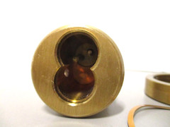 Best Access 35H Mortise Lock Lock Cylinder with Trim Ring Brushed Brass