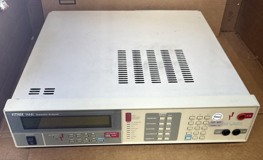 Vitrek 944i Dielectric Analyzer/Hipot Tester 5KV AC/DC 50-400Hz 65Gohm
