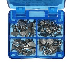 20 Sets Orthodontic Molar Bracket Buccal Tubes Roth MBT 022 1st 2nd ortodoncia