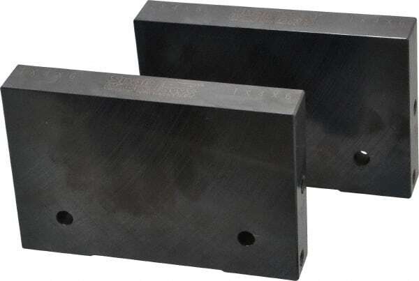 1 Pair Snap Jaws 6MSJ-400 Soft Steel Vise Jaws for 6″ Vise, Flat/No Step
