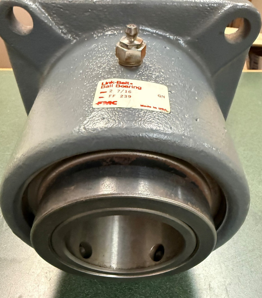 FMC Link-Belt 4-Bolt Flange Mount Bearing Housing FF239 2-7/16″