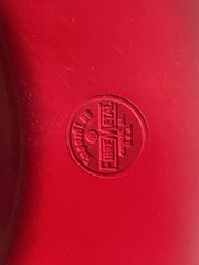 Vintage SuperGlas Fibre Metal Fiberglass Duck Bill Red Hard Hat USA 1980s