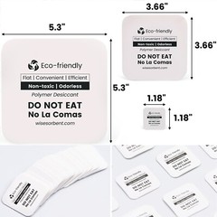15 Pack Flat Dessicant, Desiccant Packs 5.3×5.3 Inch of Each Piece Dehumidifier