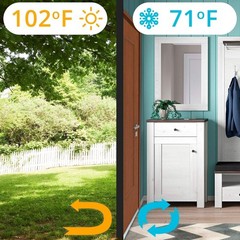 Suptikes 2 Pack Door Draft Stopper，Door Sweep for Exterior & Interior Gray