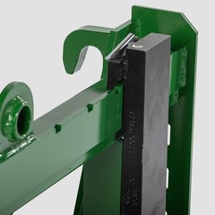 Titan Attachments Economy Global Euro Pallet Fork Frame with 48″ Fork Blades