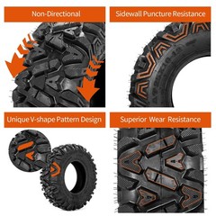 FORERUNNER 26×9-12 ATV Tires, All Terrain (Pack of 2, Tubeless)