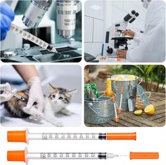 30 Count Sterile Disposable U-100 Syringes, 30G 1ml, Individually Wrapped
