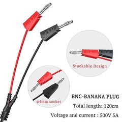 BNC Test Leads Set Oscilloscope Test Leads Kit BNC to Alligator Crocodile…