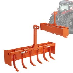 55″ Tow Behind Box Scraper Box Blade 3-Point Quick Hitch Fit Cat 0 Cat 1 Tractor
