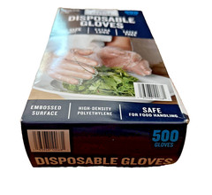 Member’s Mark Disposable Food Service Gloves 500 Ct Latex Free HDPE One Size