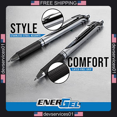 4 Pack Purple Gel Pens with Smooth Liquid Gel Ink for Writing