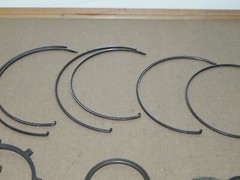 34 New Forklift parts: Lock Washer, Retaining clips Unsure forklift they fit