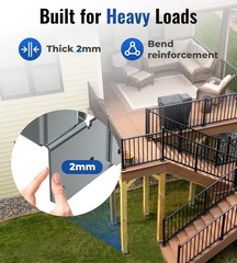 (6) 6×6 Post Bases for Wood Posts 1″Standoff Brackets for Deck, Fence Galvanized