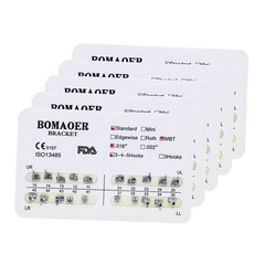 1×Dental Orthodontic Metal Bracket Brace Standard MBT 018 345 Hook 20PCS/Kit