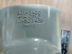 SPEARS 801-040C GF 4″ T TEE SCH80 CPVC SCH 80 ASTM NSF-PW F-439 Socket SLIP NEW!