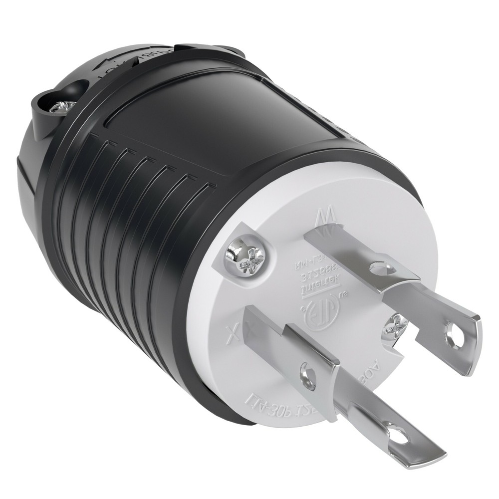4-Prong 30 AMP Replacement Locking Male Power Cord End NEMA L14-30P 7500 Watt