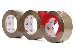Heavy Duty Brown Packing Tape with Dispenser, 2.6 mil, 1.88 inch x 110 Yards …