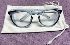 Stoggles Safety Goggles Z87-2 Round Frames Light Blue MED 48-21-145 1.1